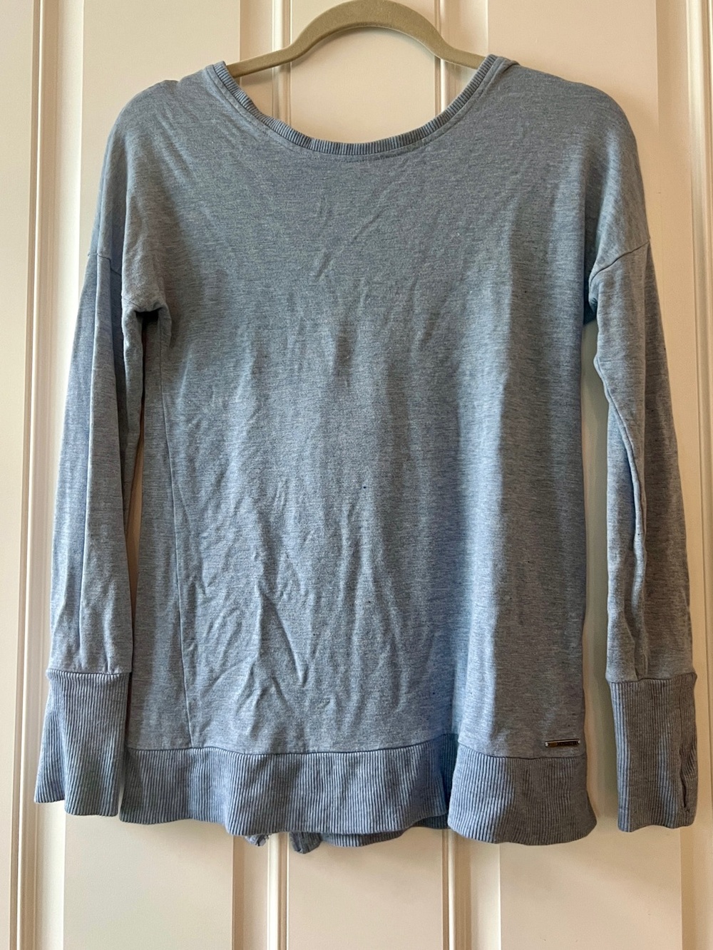Mondetta Light Blue Long Sleeve Crewneck Top Small